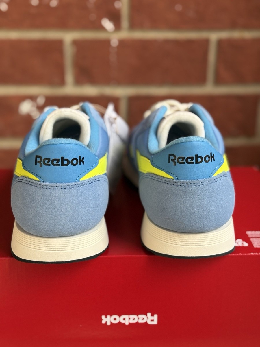 Reebok Classic Nylon Blue Yellow Size 10 Mens New Sneakers  display picture 1