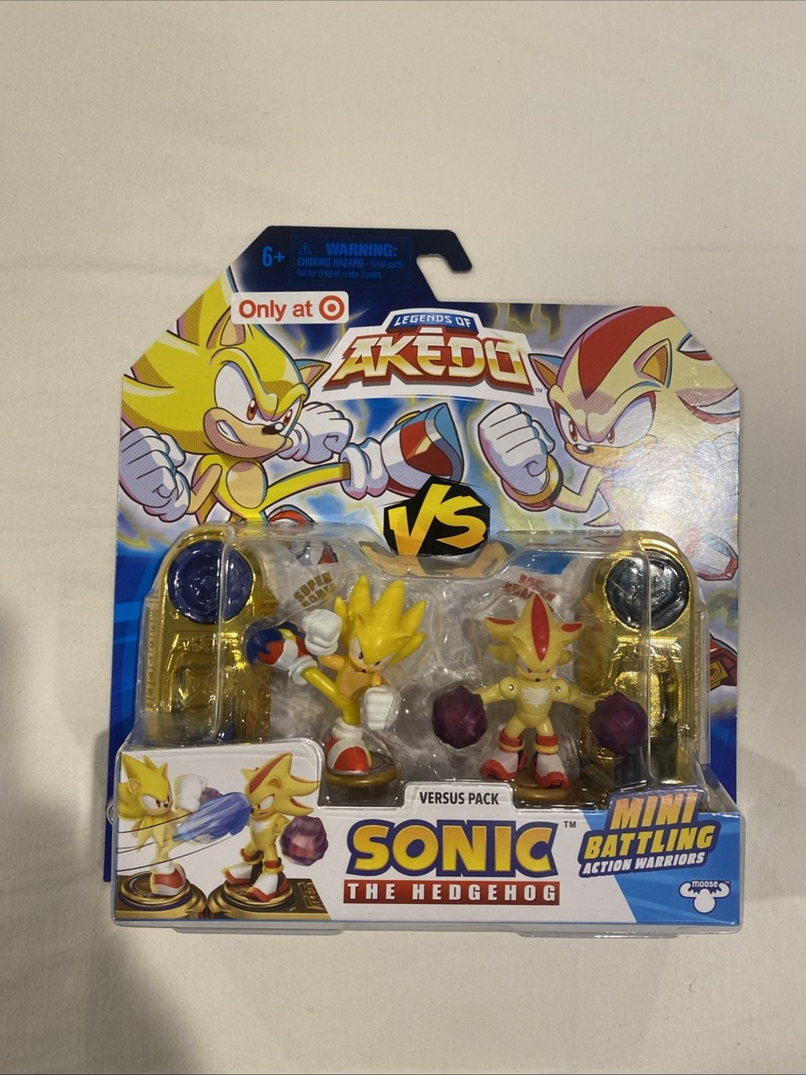 Legends Of Akedo Super Sonic vs Super Shadow 2 Figures NEW Target