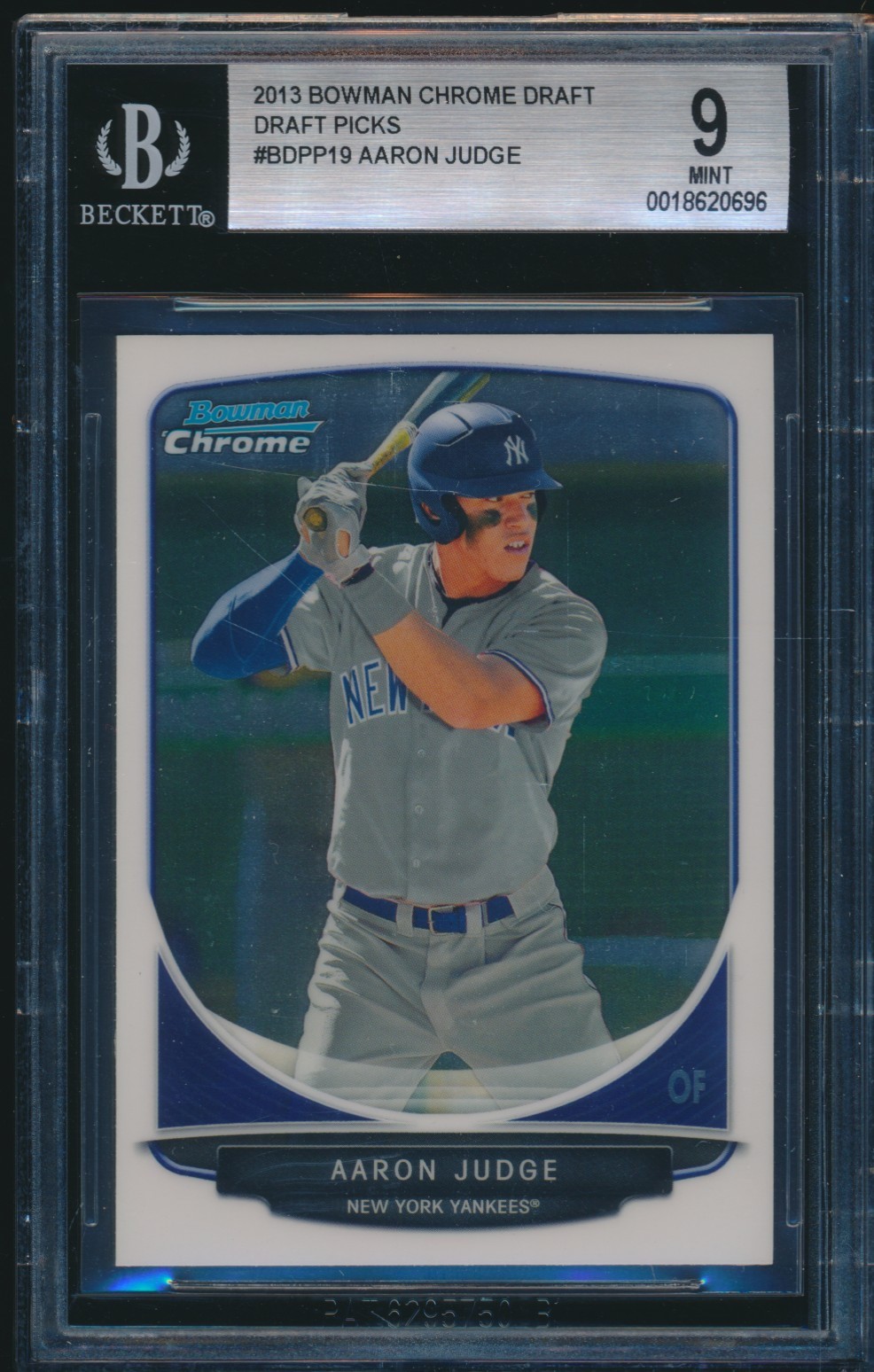 BGS 9 AARON JUDGE 2013 Bowman Chrome Draft Picks NY Yankees Rookie Card RC MINT
