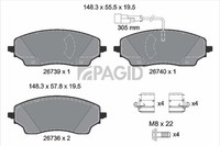 Pagid Bremsbelagsatz BremsklöTze FüR Fiat Ducato Kasten 250