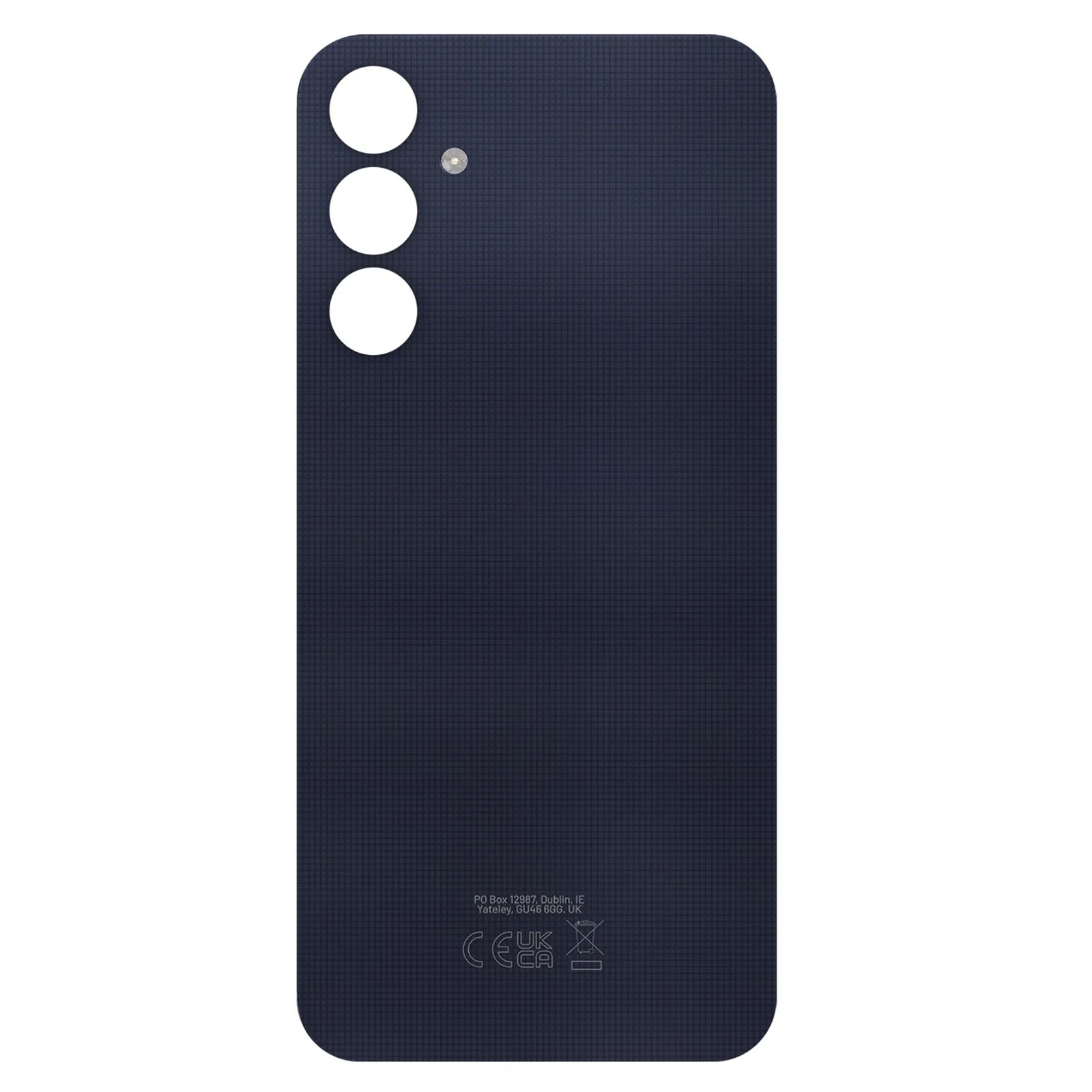 Cache batterie Samsung A25 bleu nuit : vitre arrière de rechange Clappio pour réparation mobile