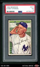 1952 Bowman #217 Casey Stengel Yankees HOF PSA 5 - EX