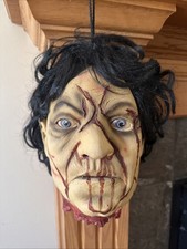 Scary Halloween Props Life Size Hanging Zombie Corpse Non animated Severed Head