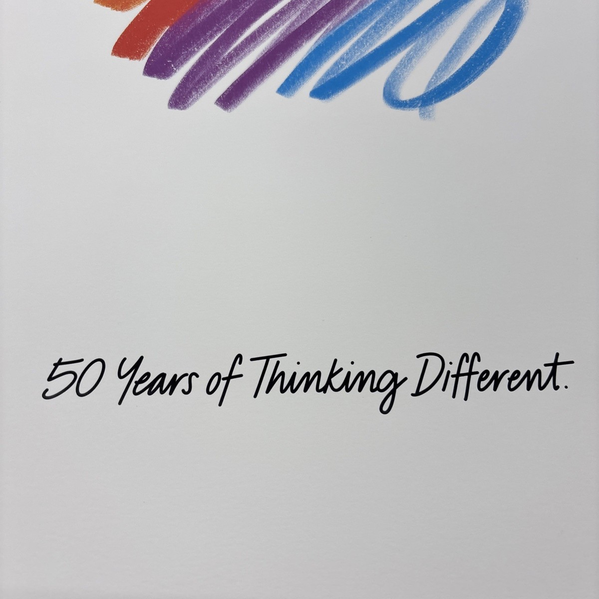 Apple 50 Years of Thinking Different Commemorative Poster and Pin