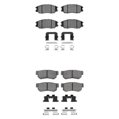 For Kia Amanti 04-06 R1 Concepts Optimum OEp Front & Rear Brake Pad Set