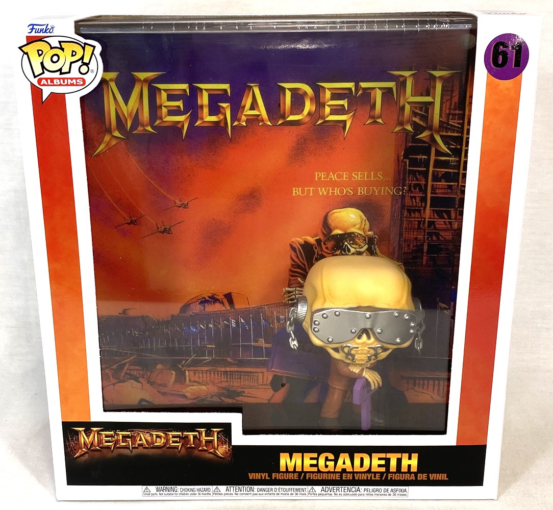Funko Pop 61 Vic Rattlehead Megadeth Peace Sells But Who'S Buying Album Figure