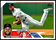 2023 Sam Hentges Topps Update Series Baseball #US327 Cleveland Guardians