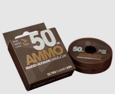 OMC AMMO Braided Hooklink Gravel/Clay 20M