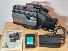RCA CC507 Pro Edit VHS Camcorder Vintage 16x Zoom Flying Erase Bag Charger