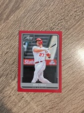 MIKE TROUT 2022 Panini Three & Two 1/6 FOTL Red SSP Angels COLOR MATCH #63