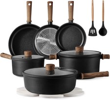 CAROTE Nonstick Pots and Pans, Induction Cookware Set Kitchen Cooking Sets......