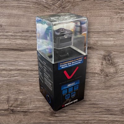Monster Digital Monster Vision Sports 360 Action Sport Camera (CAMVl-0360-A) NEW
