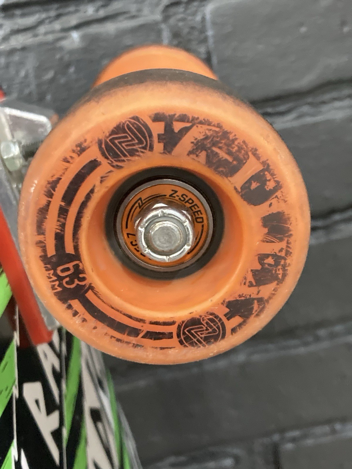 Z-FLEX ALWAYS RADICAL Graphic Reissue Cruiser Skateboard Factory Complete -USED