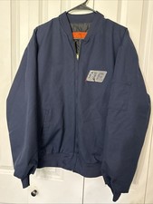 Red Kap Quilt Lined Navy Men  s Large Work Jacket Team/Bomber/Utility