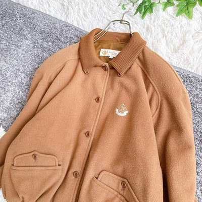 Christian Dior Jacket Vintage Wool Brown Short Length Embroidered