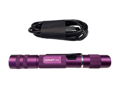 COAST 280 Lumen PURPLE Rechargeable Penlight Focusing Beam System 31356 NICE