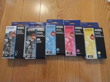 2023-28 GENUINE SET EPSON 410XL INK EXPRESSION XP-530 XP-630 XP-830 XP-7100 XL