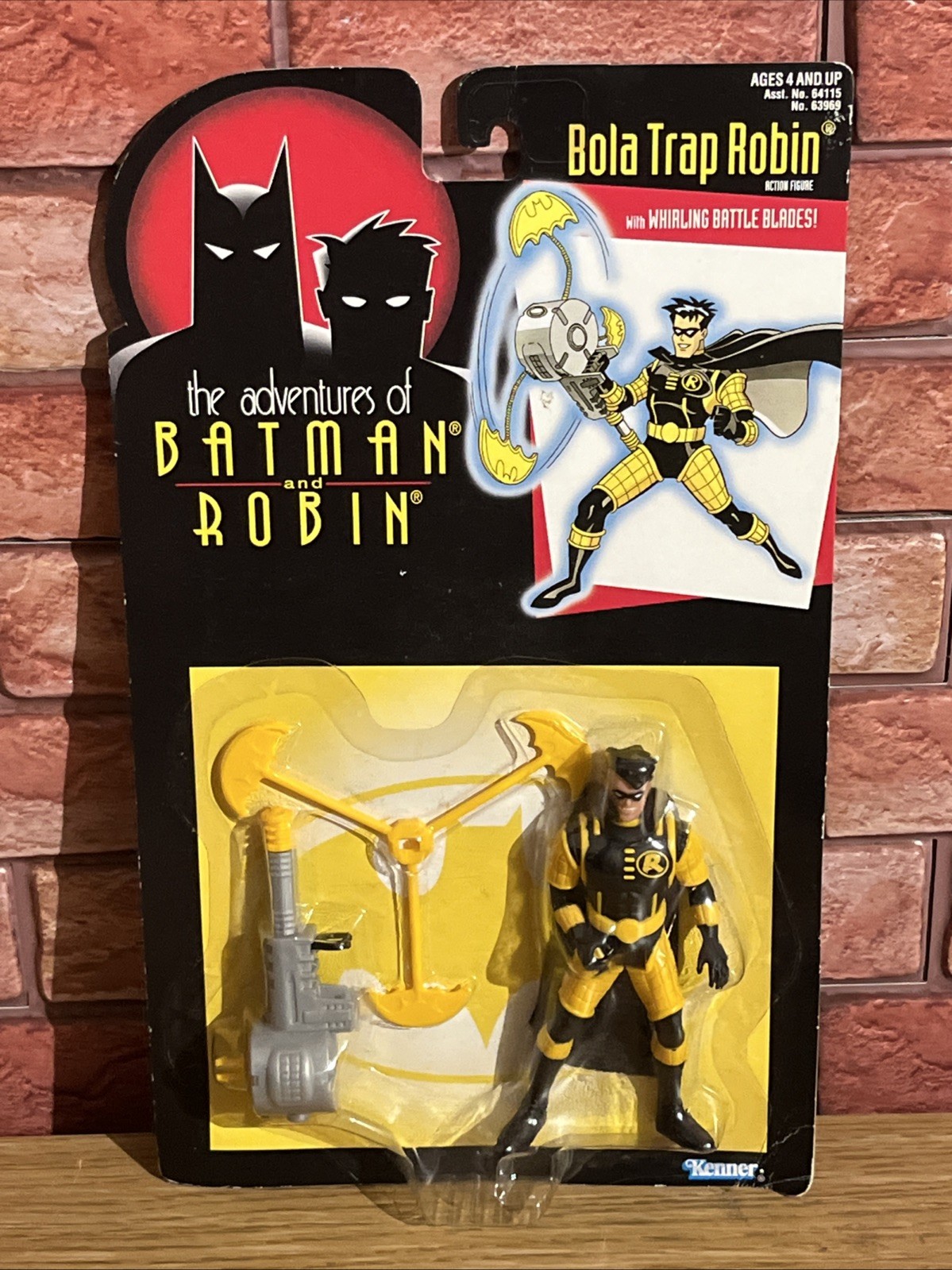 DC Comics ANIMATED SERIES BATMAN - BOLA TRAP ROBIN  5"" toy figure boxed RARE!