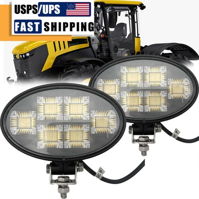 #ad #ad Oval Headlight LED Flood Work Light For JCB Backhoe 3CX 3C 3DX 4CX 4DX 2C 2CX $138.00