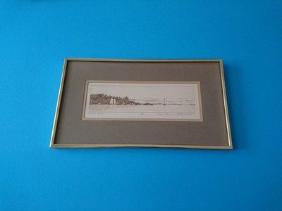 JONATHAN TALBOT ORIGINAL ETCHING ''DOWN EAST'' Framed 16/50 Signed GREAT CONDITION