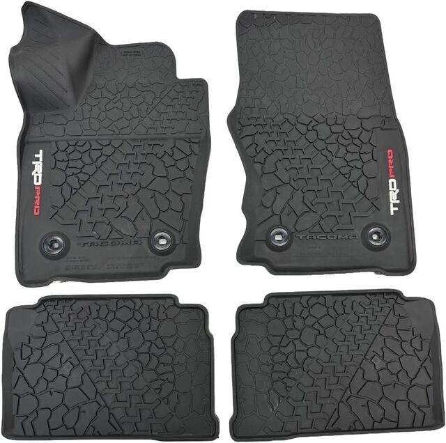 Genuine Toyota 2024 + Tacoma TRD PRO All Weather Floor Liners