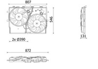 LÜFter, MotorkÜHlung FÜR Fiat Ducato Kasten (250 ) - Mahle CFF 627 000P