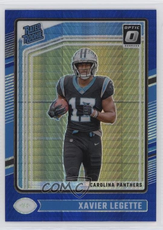 2024 Panini Donruss Optic Rated Rookie Blue Hyper Prizm Xavier Legette #299 3zh
