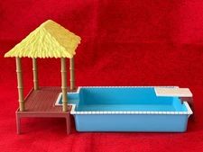 Bluey Pool Time Playset Replacement Pool with Diving Board & Tiki Deck