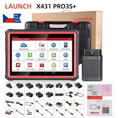 LAUNCH X431 PRO3S+ Bi-Directional Scan Tool Full System with 31+ Reset Service