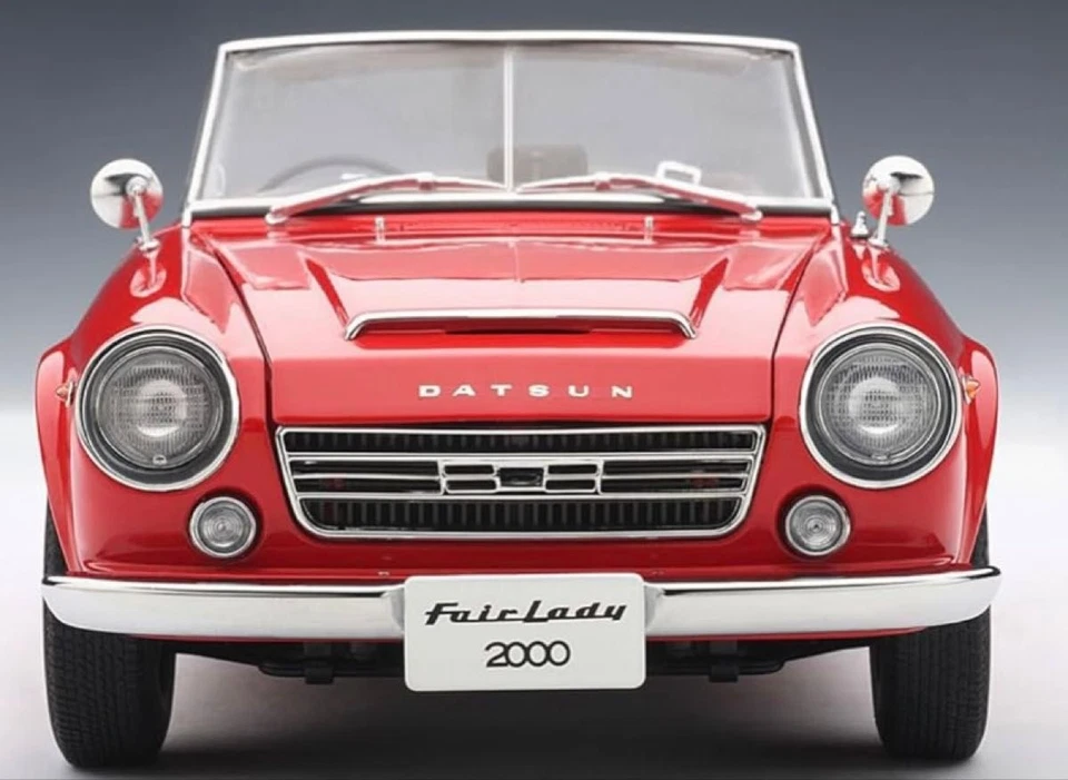 AUTOart 1/18 Datsun Fairlady 2000 SR311 rojo modelo de coche abierto chatarra Foto 4 de 4