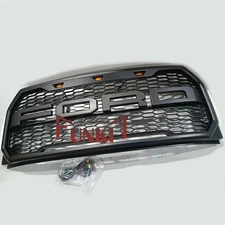 Grille for 2015 - 2017 FORD F150 Raptor Style Front Grill Mesh w/Letters Upgrade