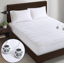 Serta Heated Mattress Pad Cal King Size - Electric Mattress Pad, 10 Heat Setting