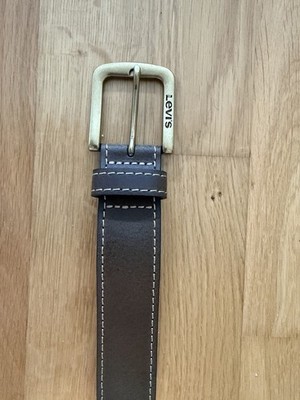 Levi s Ledergürtel Braun Made In Italy Größe 75/30 Ungetragen Top