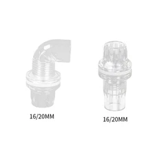 Aquarium Hose Adapter Leakproof Acrylic Aquarium Joint Transparent DIY Plumbing