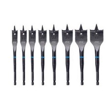 OX Tools 8 Piece Pro Impact Rated Flat Wood Drill Bit 10 to 32mm Set, OX-P215801