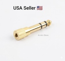 6.35 mm Male to 3.5 mm Earphone Adapter plug 1 Male for 2 Female Audio Splitter