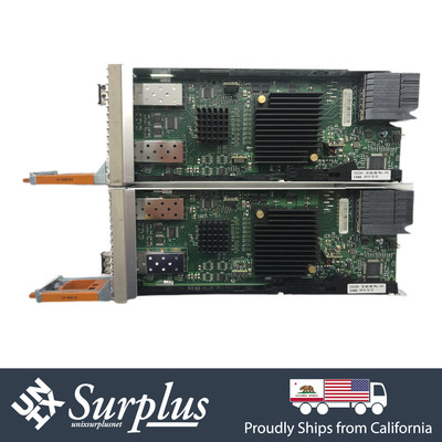 Lot of 2 Dual Port 10Gb SFP+ EMC SLI28 I/O Module Ethernet Card w/ Optics