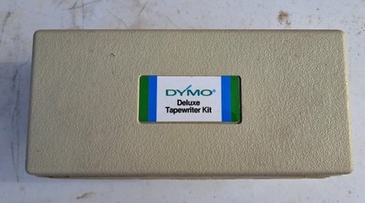 VINTAGE DYMO 1550 LABEL MAKER DELUXE CHROME IN CASE