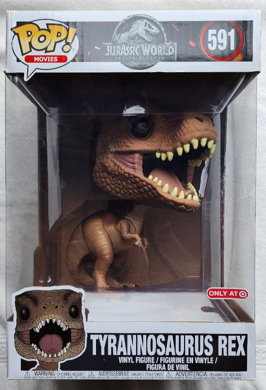 FUNKO POP! TARGET EXCLUSIVE JURASSIC WORLD FALLEN KINGDOM TYRANNOSAURUS REX #591