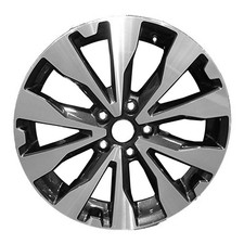 18x7 5 Double Spoke Alloy Wheel Machined & Painted Dark Charcoal Metallic 68826