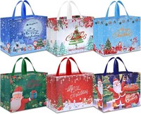 GeschenktüTen Weihnachten 6 StüCk 40X36X15Cm Non Woven Wiederverwendbar Mit