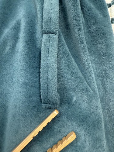 Vintage Christian Dior Morgenmantel Herren One Size Grün Robe de Chambre Gürtel Velour - Bild 21 von 24