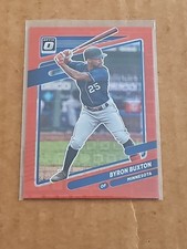 Byron Buxton 2021 Donruss Optic #151 Red Pandora Prizm /99 Minnesota Twins 