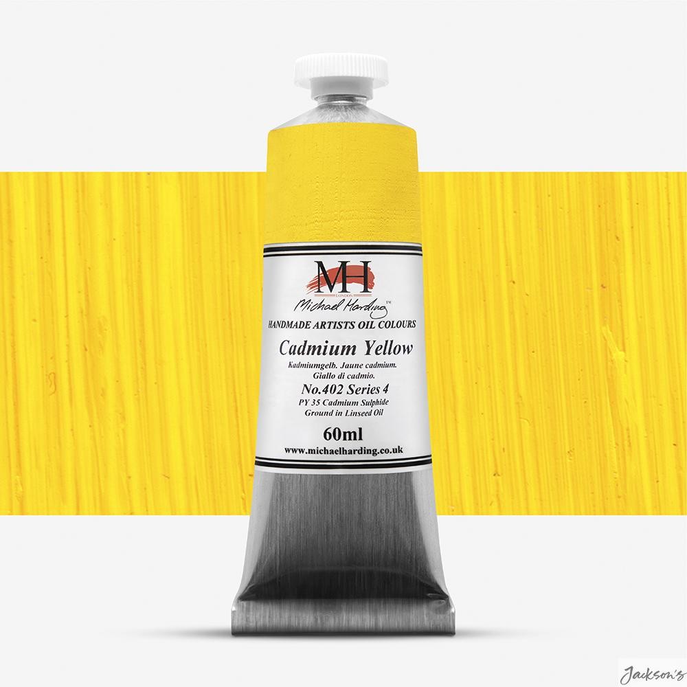 Michael Harding Oil Paint Linseed Oil 60ml Cadmium Yellow Artists Colour