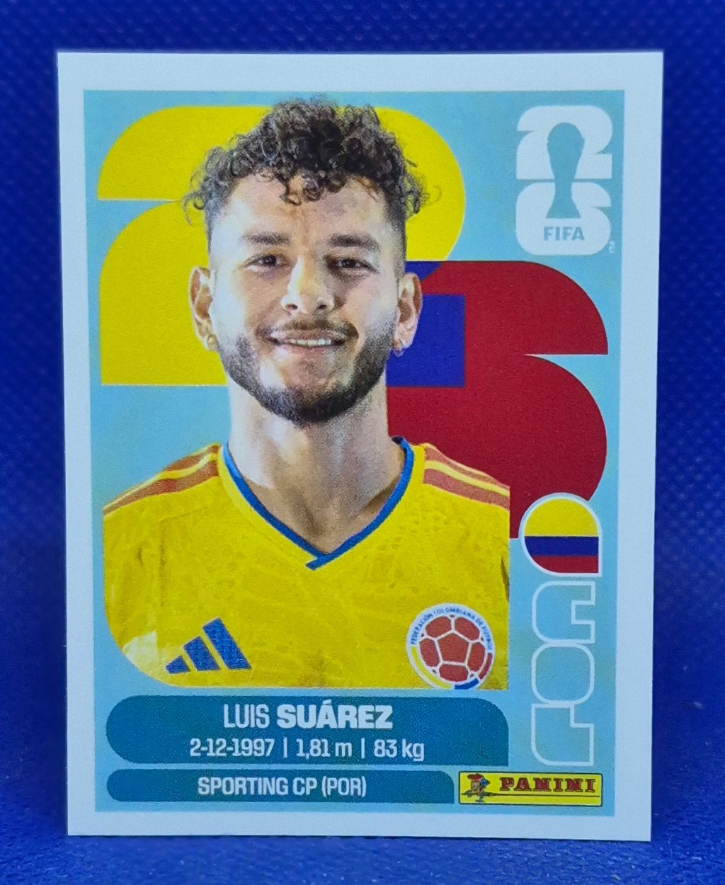 2026 Panini FIFA World Cup Sticker Luis Suarez #COL 19 - Colombia
