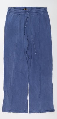 Rising Herren Jogginghose blau Relaxed Fit L Baumwolle Kordelzug Hose