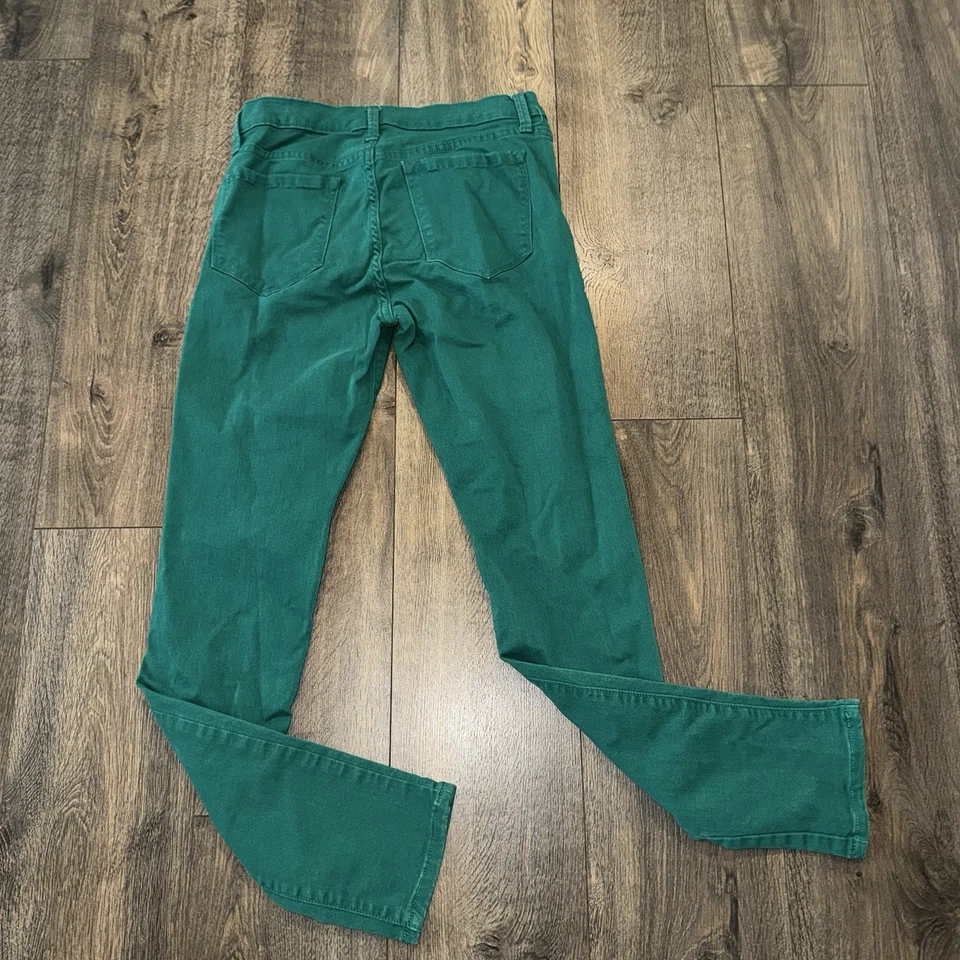 JCP Skinny Jeans Women’s Sz 29/8 Dark Green Skinny Low Rise Denim Stretch Y2K - Image 4 of 4