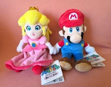Sanei Mario & Princess Peach Set Super Mario All-Star Collection Nintendo Plush