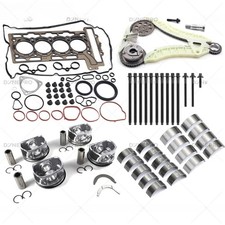 N12 N16 Engine Rebuild Piston Kit CR 11:1 Fits Mini Cooper R55 R56 R57 R60 1.6L