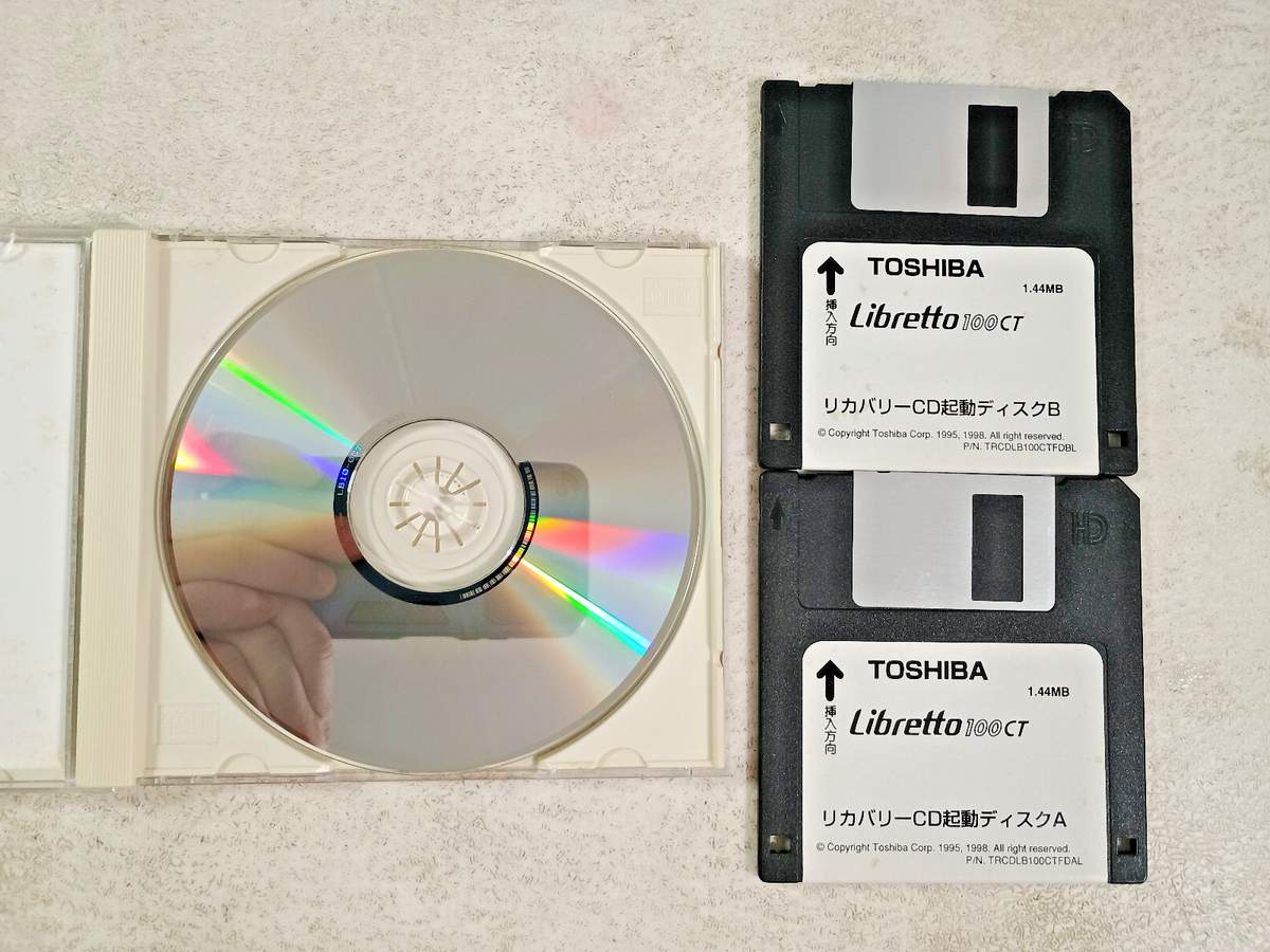 TOSHIBA Libretto 100 ※ジャンク品 Genuine OEM Toshiba Libretto 100CT Japanese Version Recovery CD